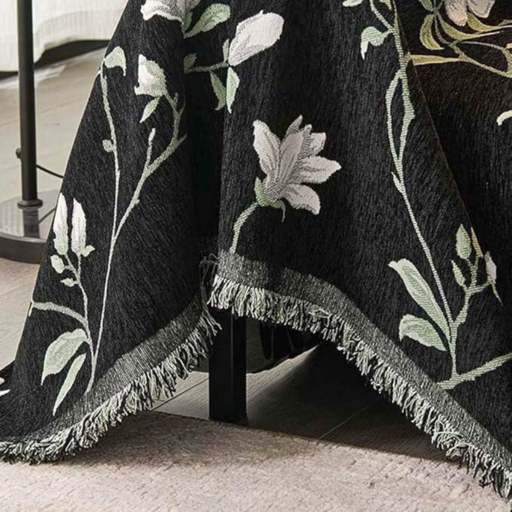 Living Room Elegant Sofa Cover | Vintage Floral Design Protector
