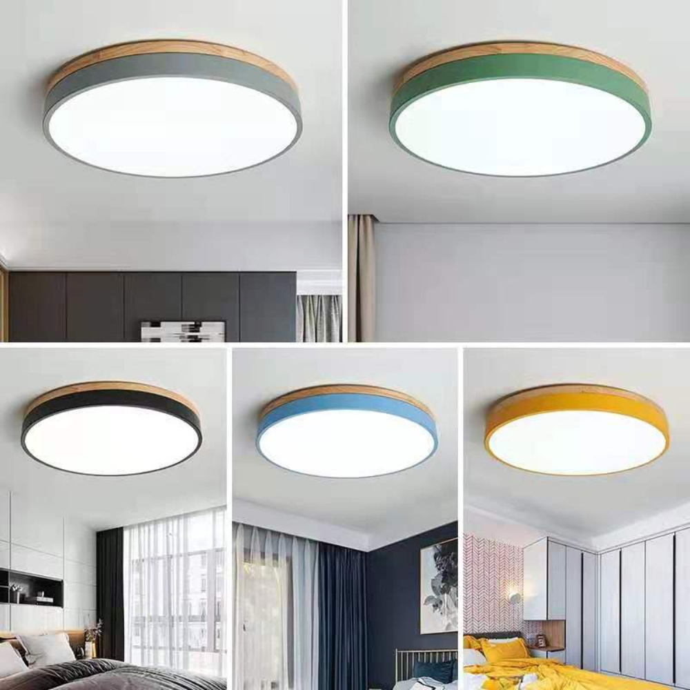 Flush-Mount Ceiling Light | Round Disc Design for Modern Interiors