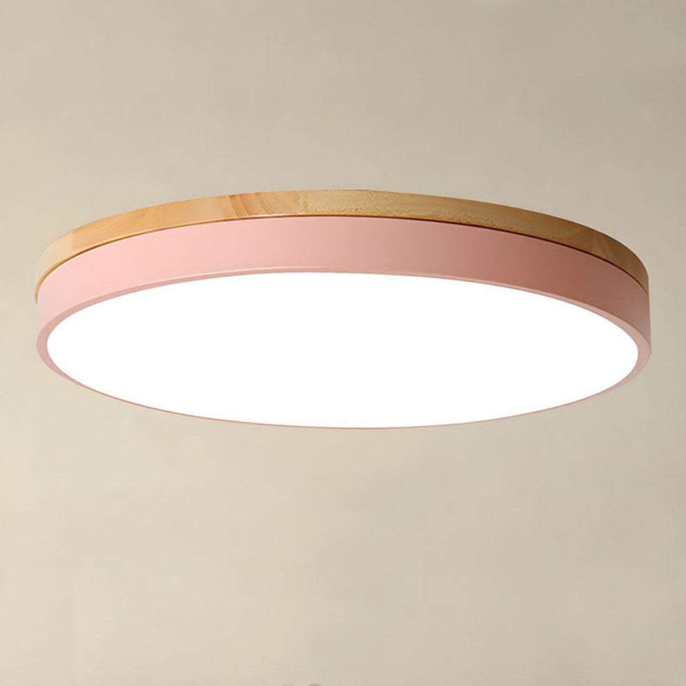 Flush-Mount Ceiling Light | Round Disc Design for Modern Interiors