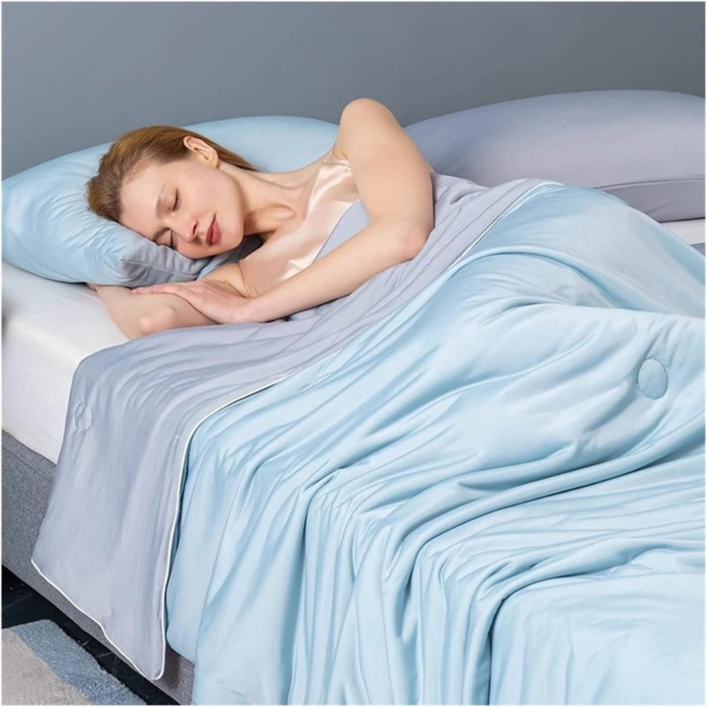 Bedroom Soft Cooling Blanket | Lightweight Breathable Design