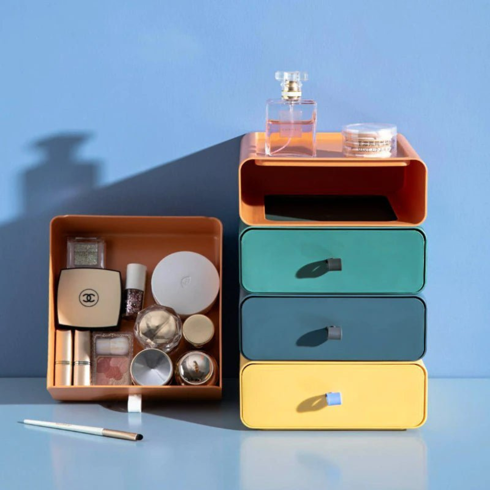 Home Office Stackable Storage Boxes | Modern Colorful Organizers
