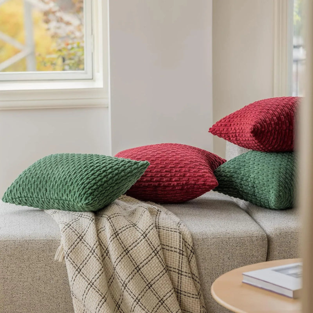 Living Room Boho Cushion Covers | Soft Striped Sofa Pillowcases