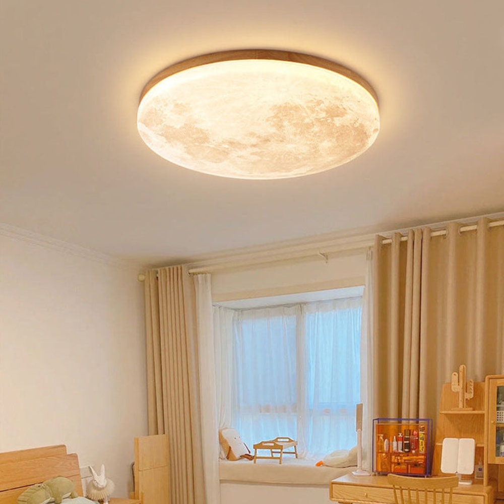 Bedroom Minimalist LED Ceiling Light | Round Flush Mount Fixture