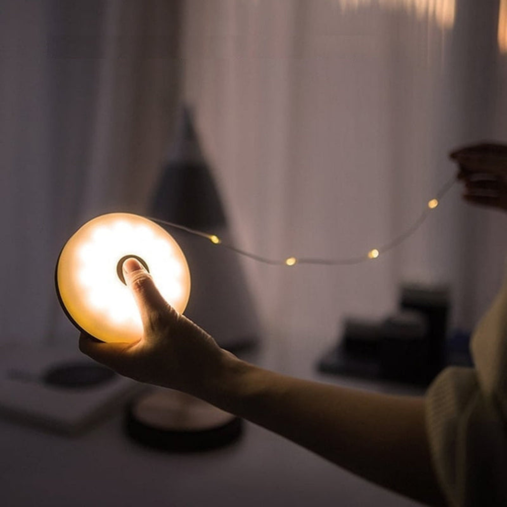 Outdoor Waterproof String Light | Modern Compact Disc Design