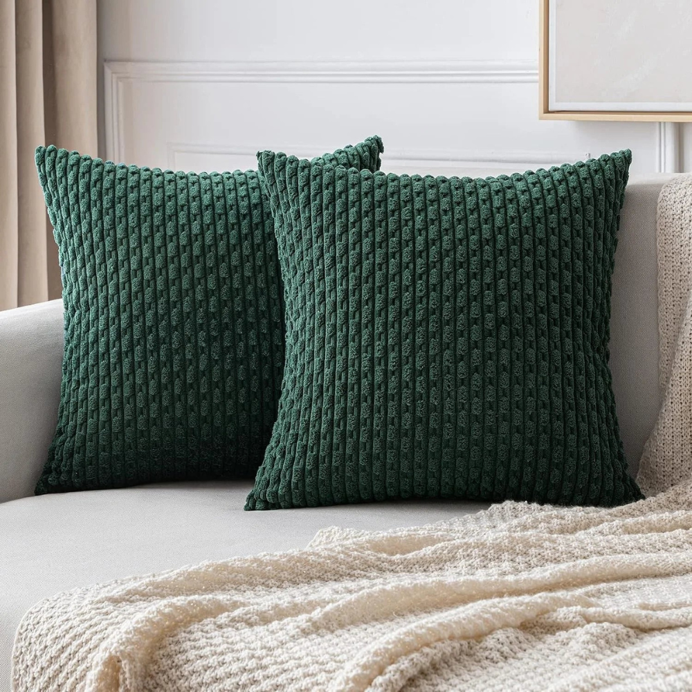 Living Room Boho Cushion Covers | Soft Striped Sofa Pillowcases