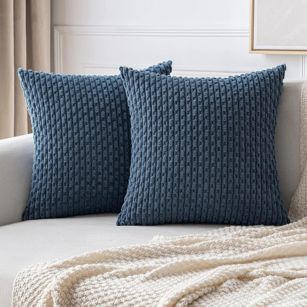 Living Room Boho Cushion Covers | Soft Striped Sofa Pillowcases