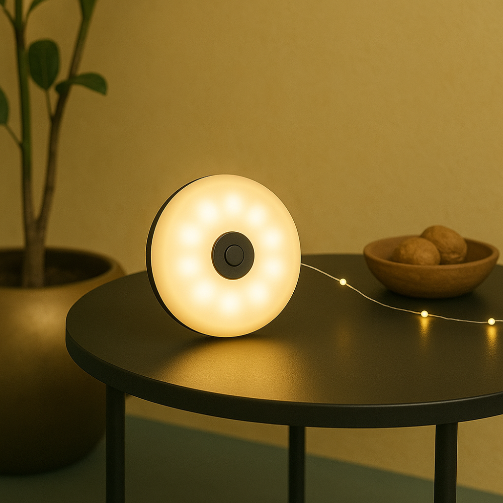 Outdoor Waterproof String Light | Modern Compact Disc Design