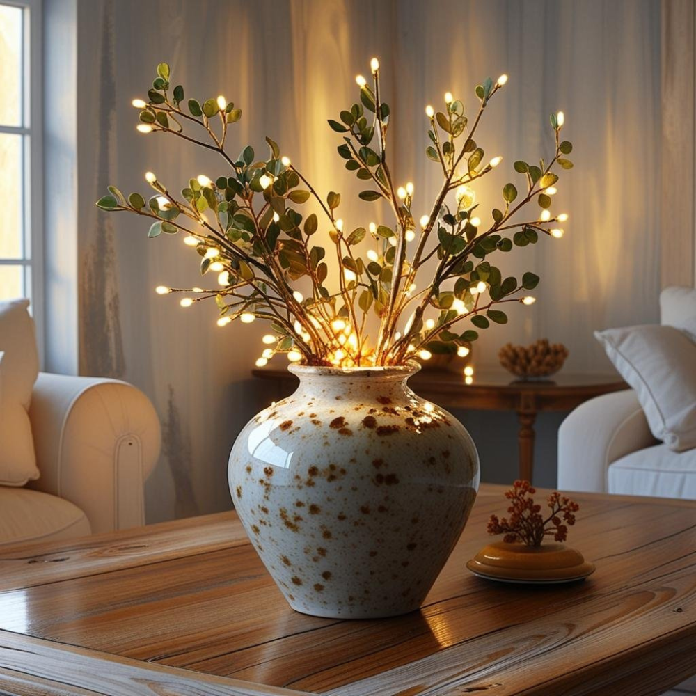 Living Room Decorative Fairy Light Olive Branch | Adjustable Home Decor