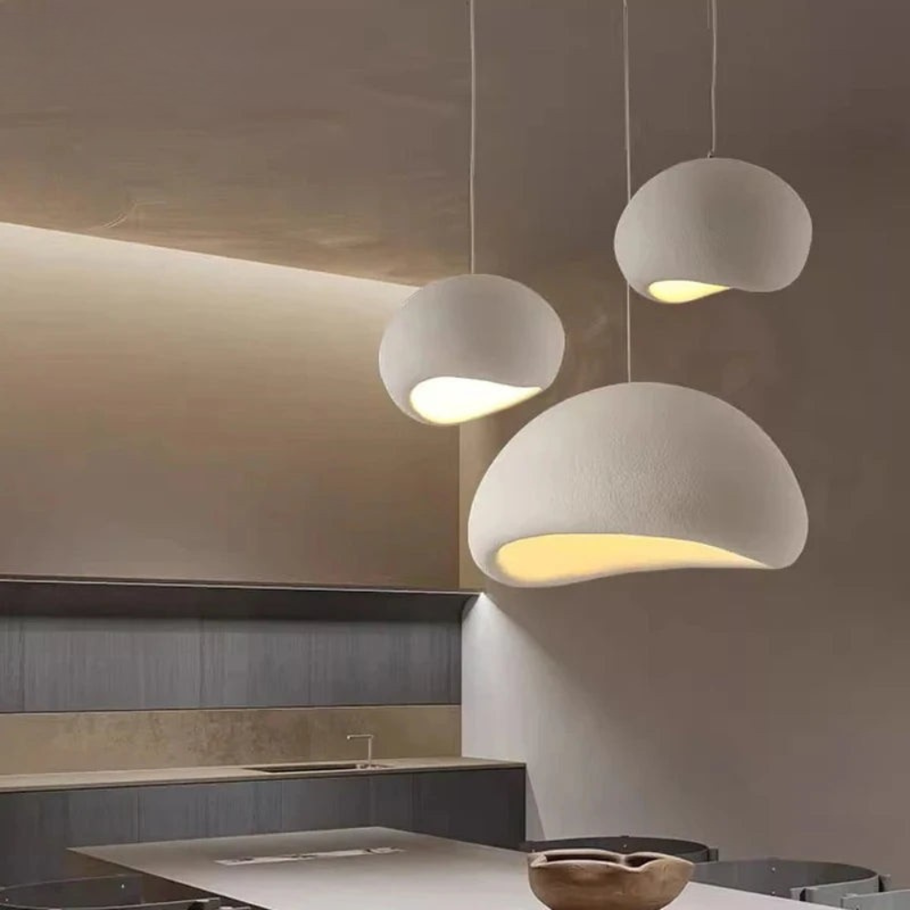 Pendant Light | Wabi-Sabi Style Hanging Fixture for Dining and Living Areas