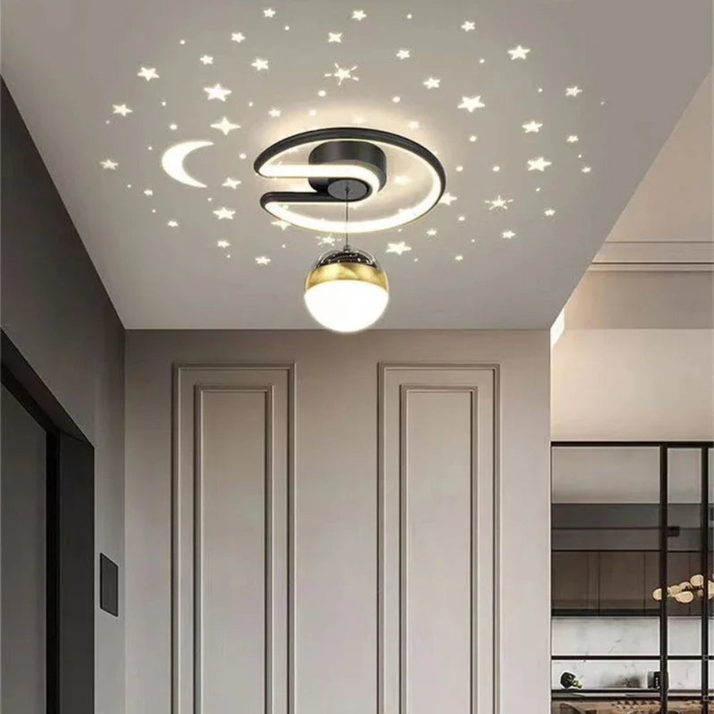 Starry Sky LED Ceiling Light | Modern Chandelier Style for Kids’ Rooms and Living Areas