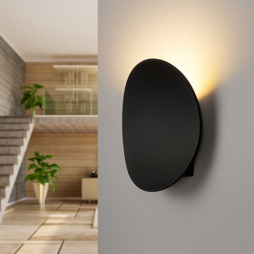 Modern Round LED Wall Sconce | Minimalist Indoor Accent Light