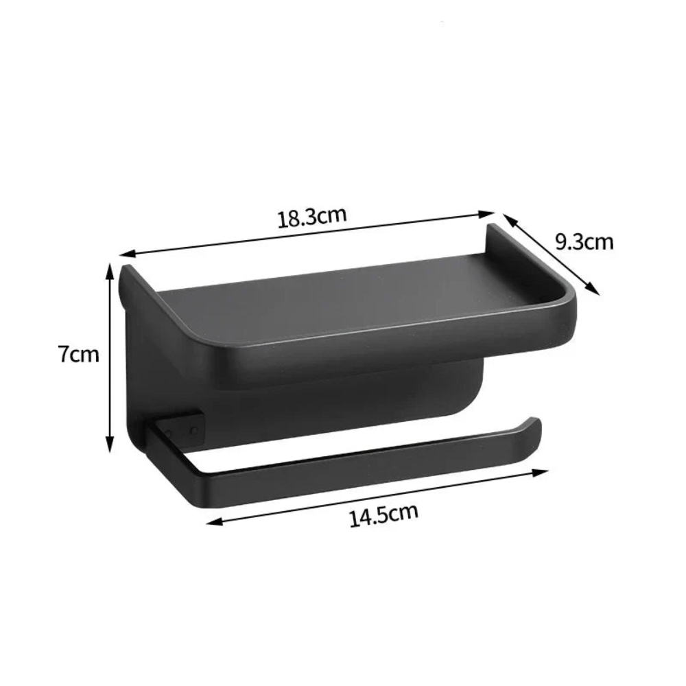 Bathroom Modern Toilet Roll Holder Stand | Storage Solution