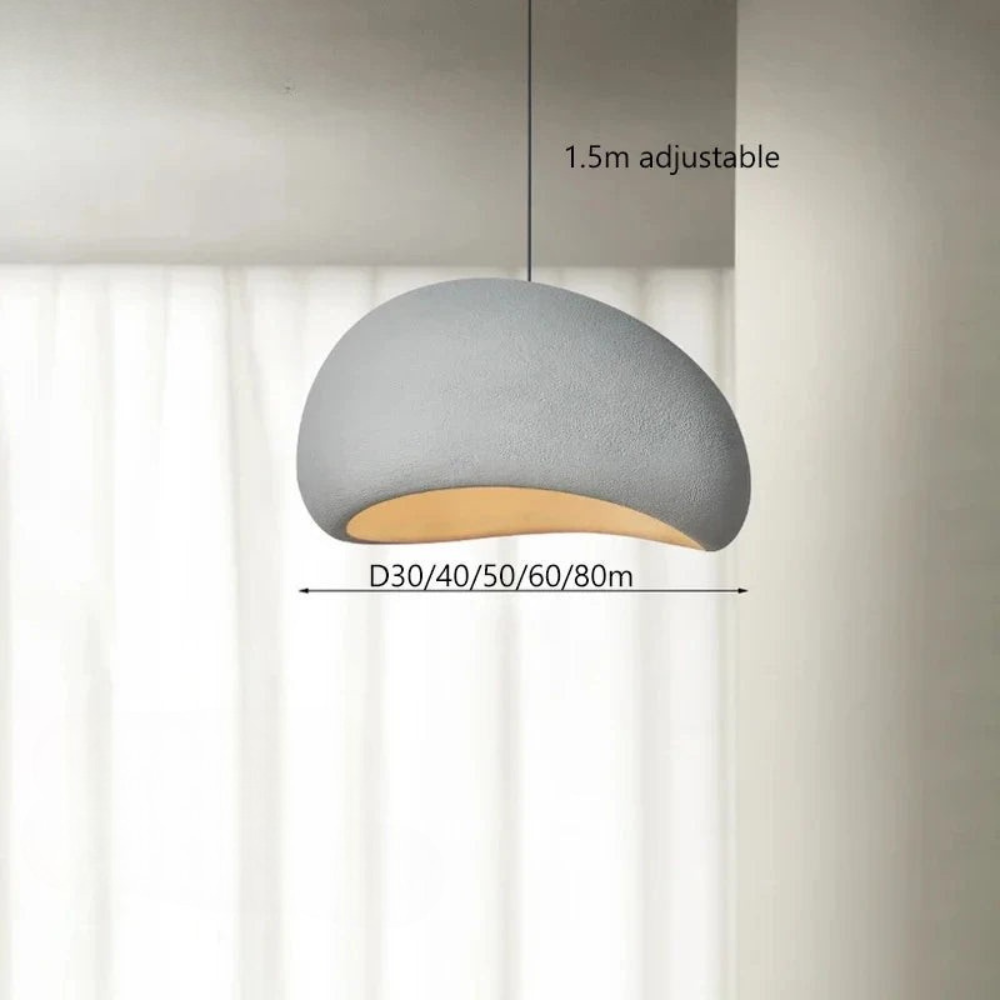 Pendant Light | Wabi-Sabi Style Hanging Fixture for Dining and Living Areas