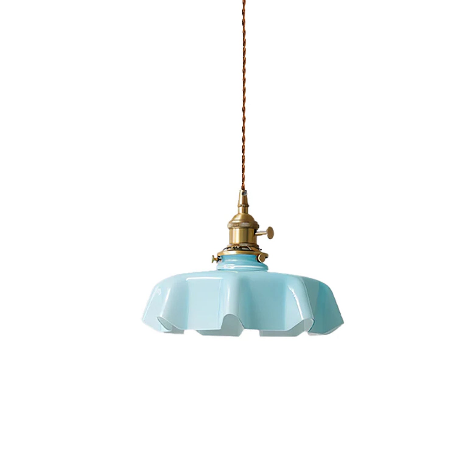 Pendant Light Scalloped  | French Flower Ceiling Lamp