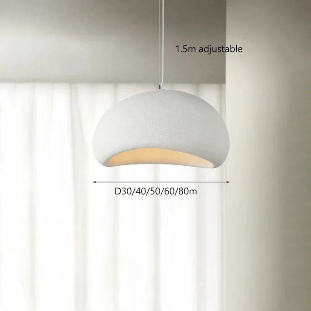 Pendant Light | Wabi-Sabi Style Hanging Fixture for Dining and Living Areas