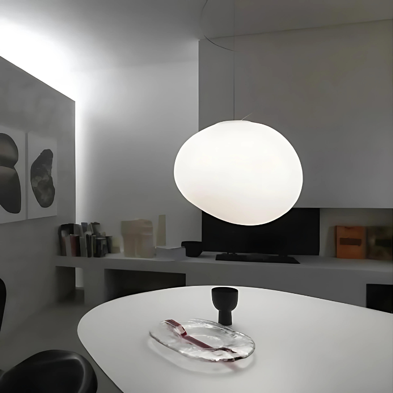 RadiantLuxe | Modern Glass Pebble Pendant Light Fixture