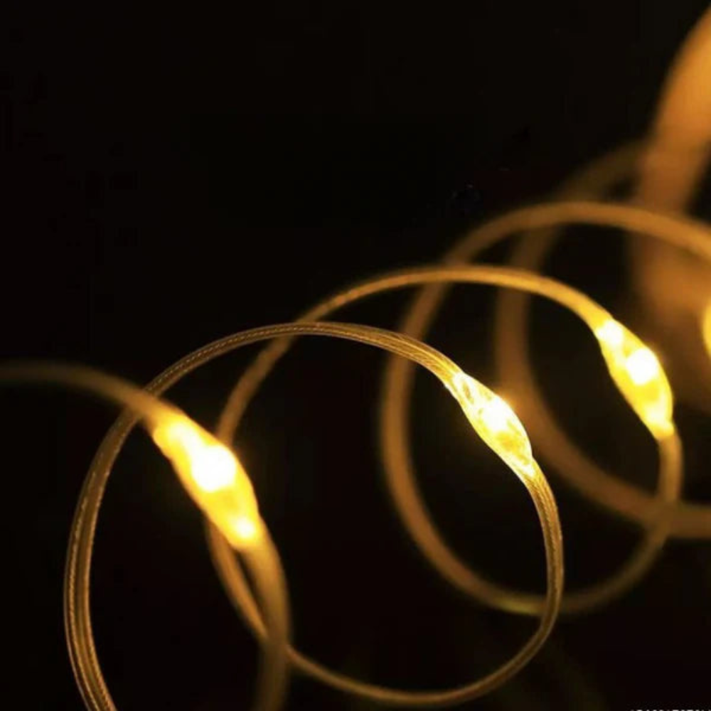 Outdoor Waterproof String Light | Modern Compact Disc Design