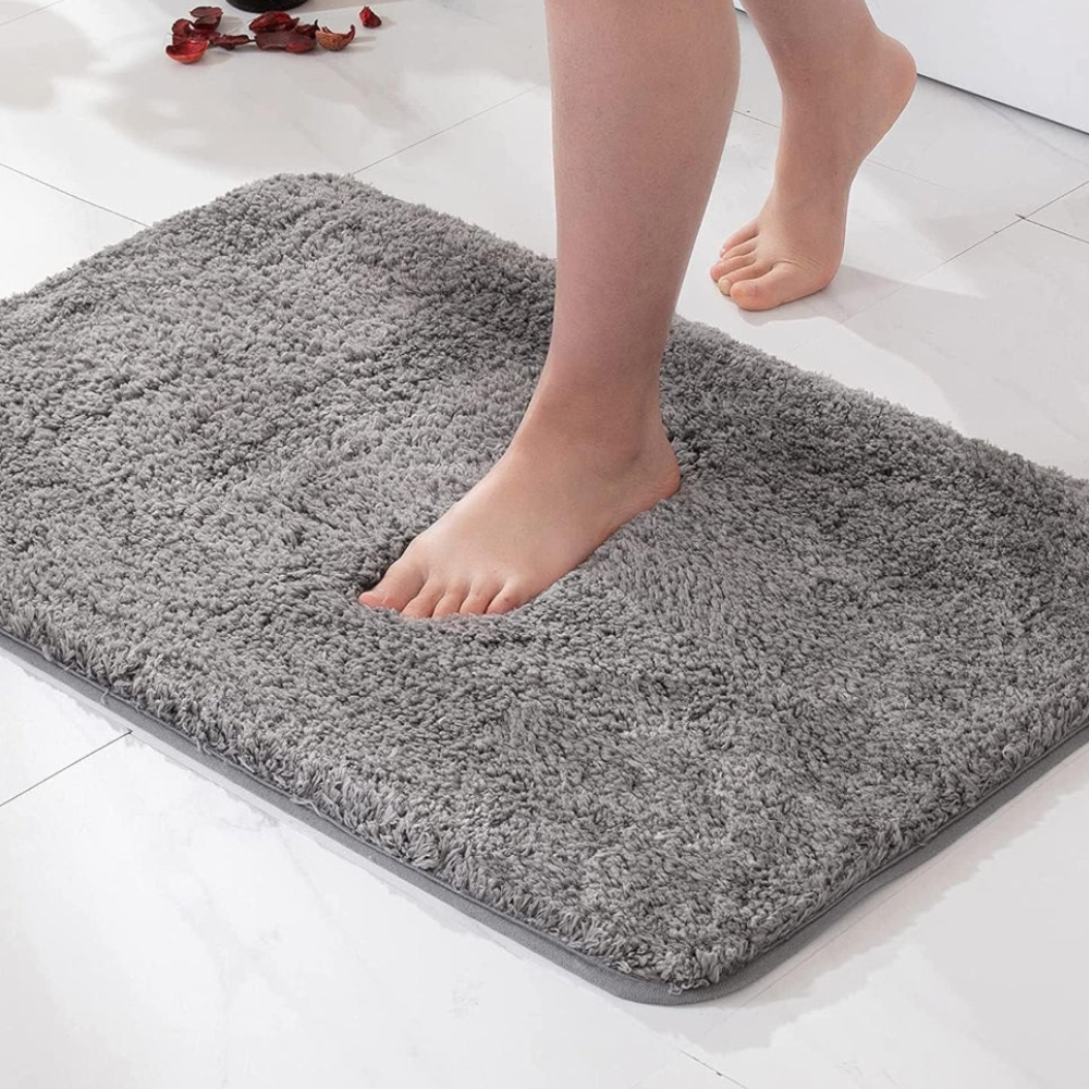 Bathroom Ultra-Soft Plush Bath Rug | Highly Absorbent Non-Slip Design