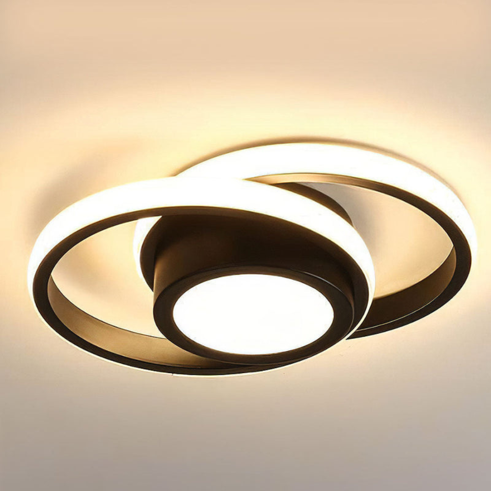 Modern Minimalist Halo Ceiling Light | Soft LED Flush Mount for Elegant Interiors