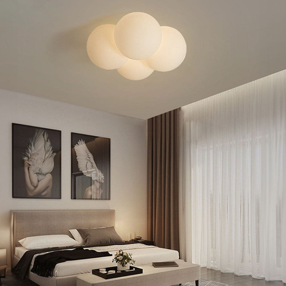 Cloud-Inspired LED Ceiling Light | Modern Soft Glow Flush Mount Fixture
