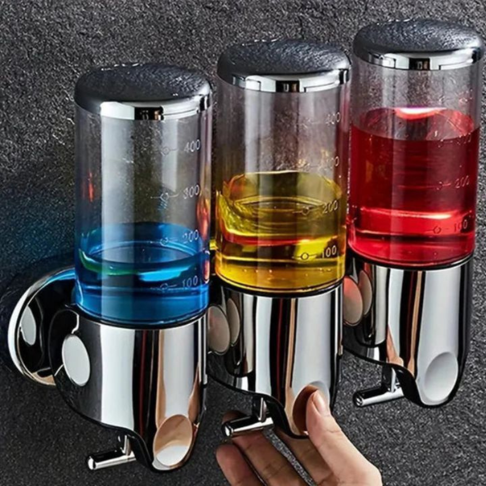 Bathroom Minimalist Wall Mounted Soap Dispenser Set | Modern Design
