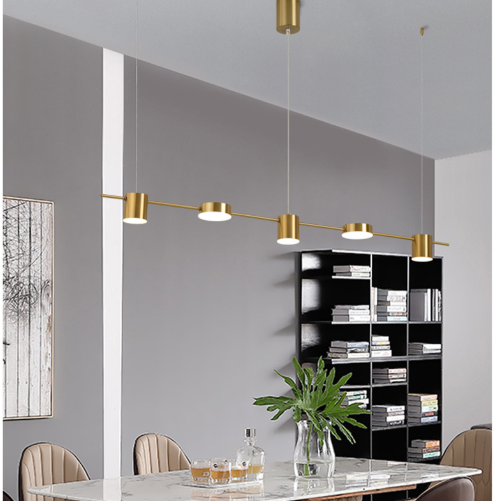 Modern Ceiling Chandelier | Dimmable LED Pendant Light for Living Room and Dining Area