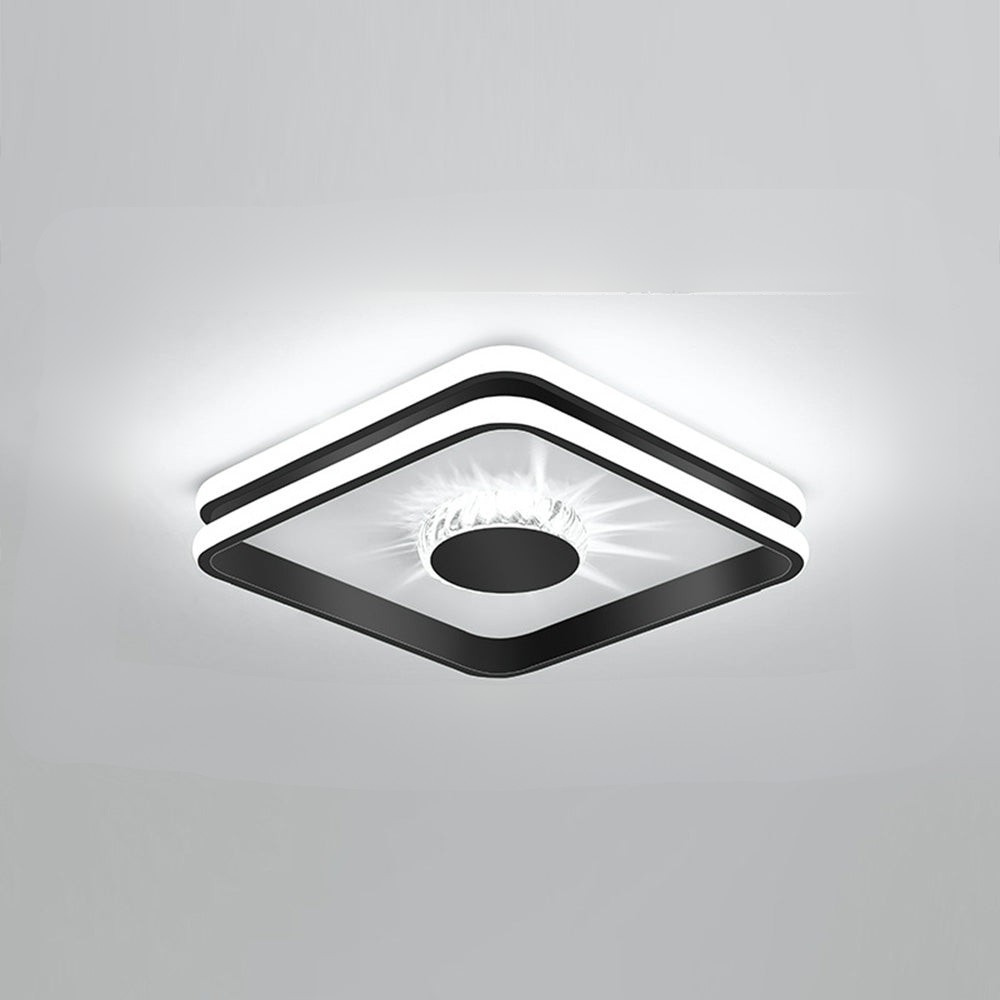 Ceiling Light | Geometric Square Round LED Fixture