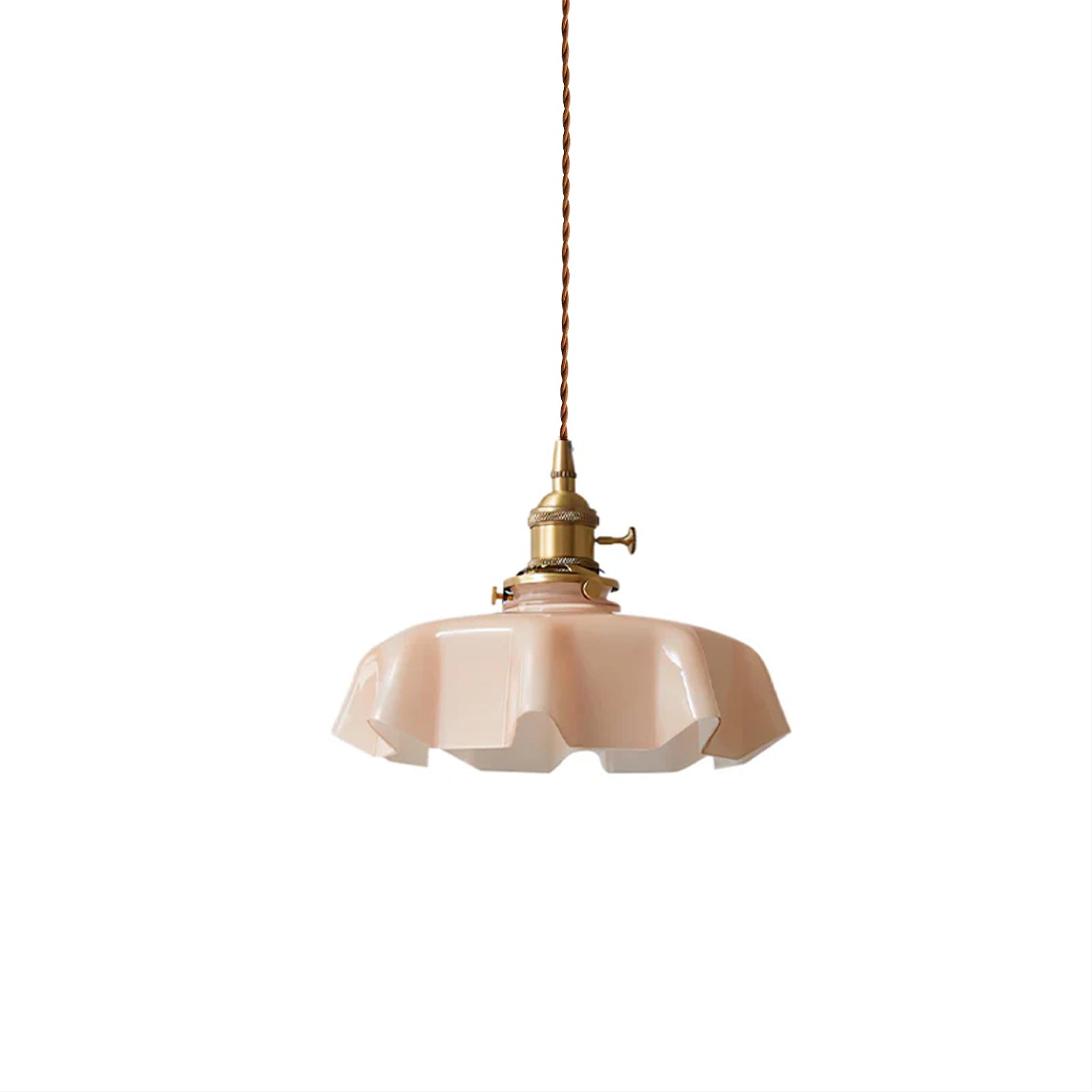 Pendant Light Scalloped  | French Flower Ceiling Lamp