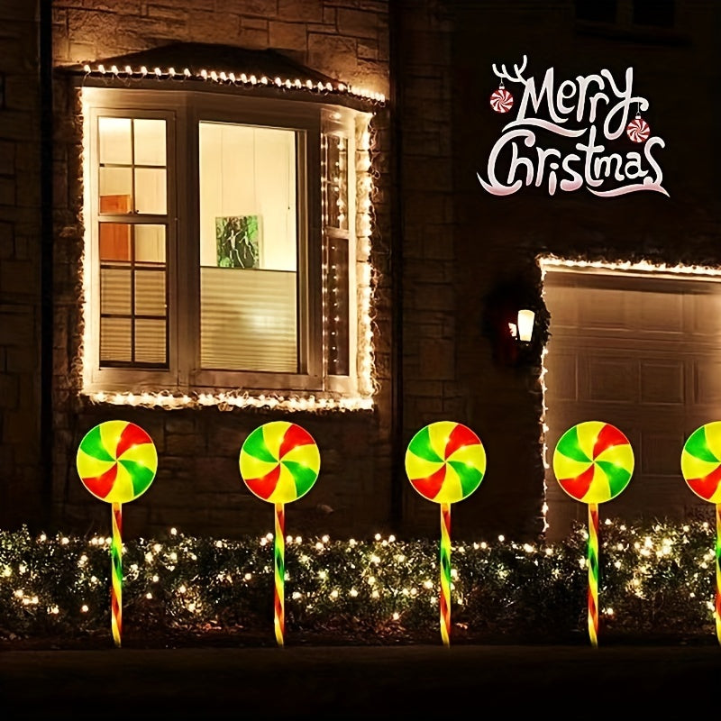 Outdoor Christmas Lights Decoration | Solar Path Windmill