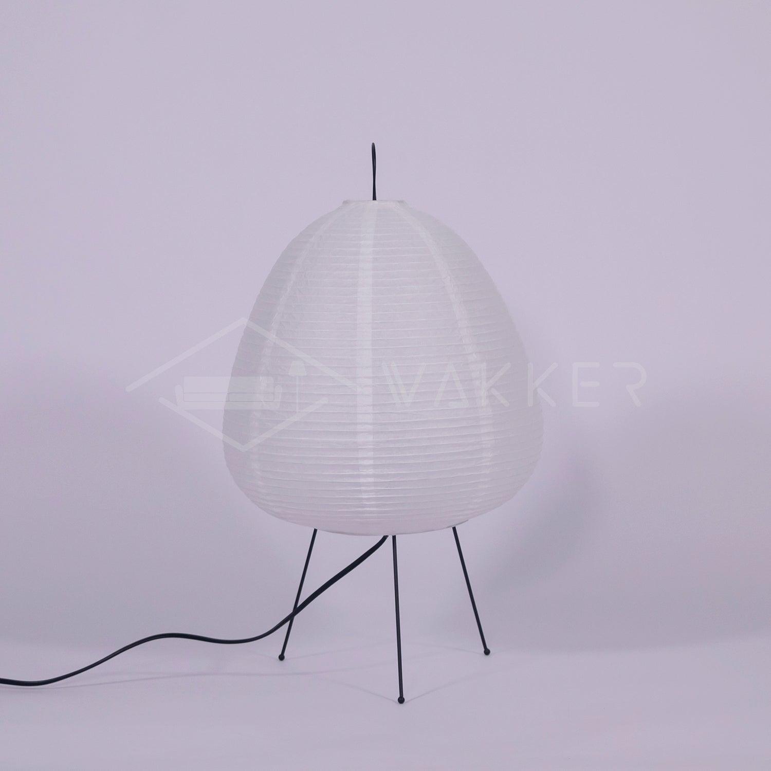 Table Lamp | Paper Shade Sculptural Table Light