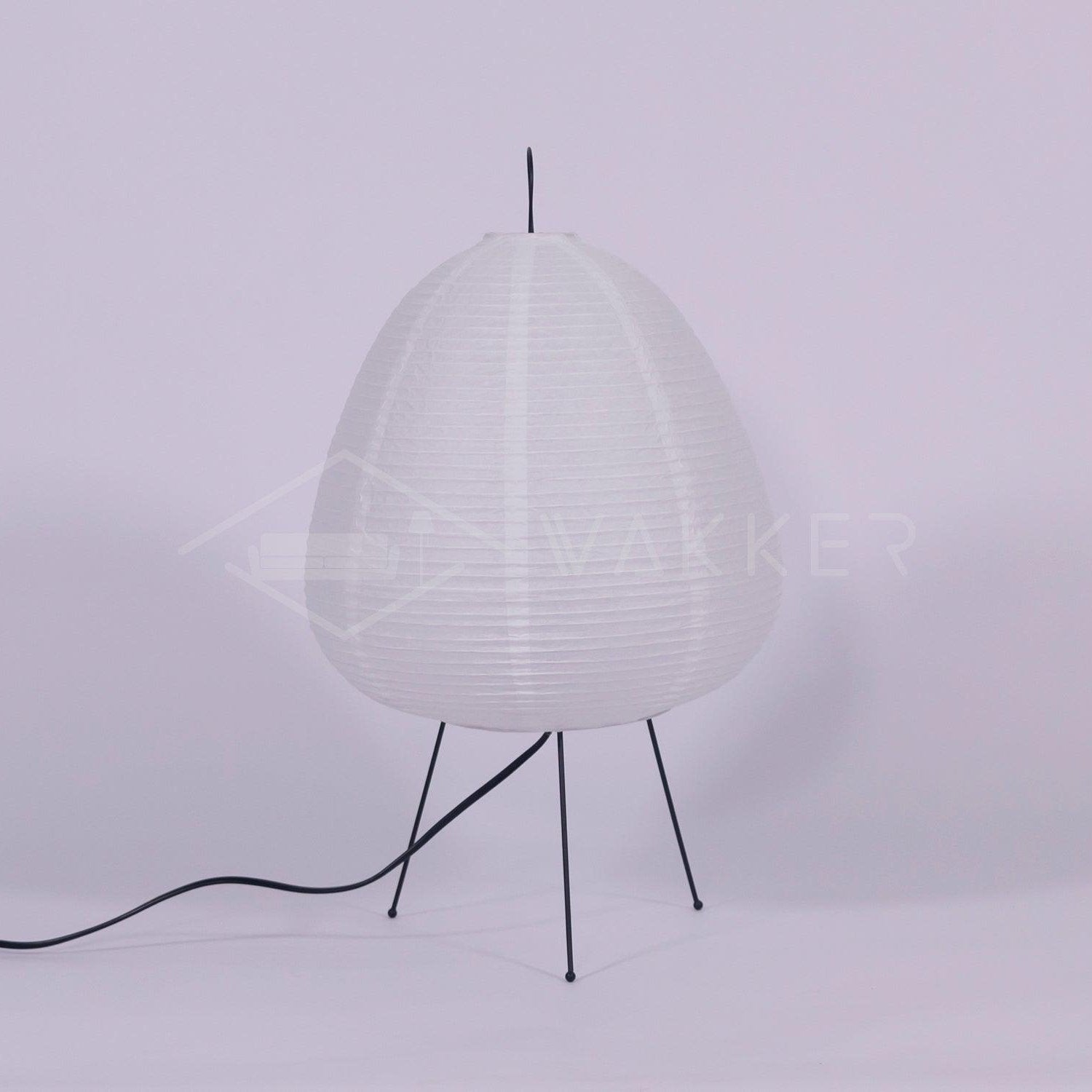 Table Lamp | Paper Shade Sculptural Table Light