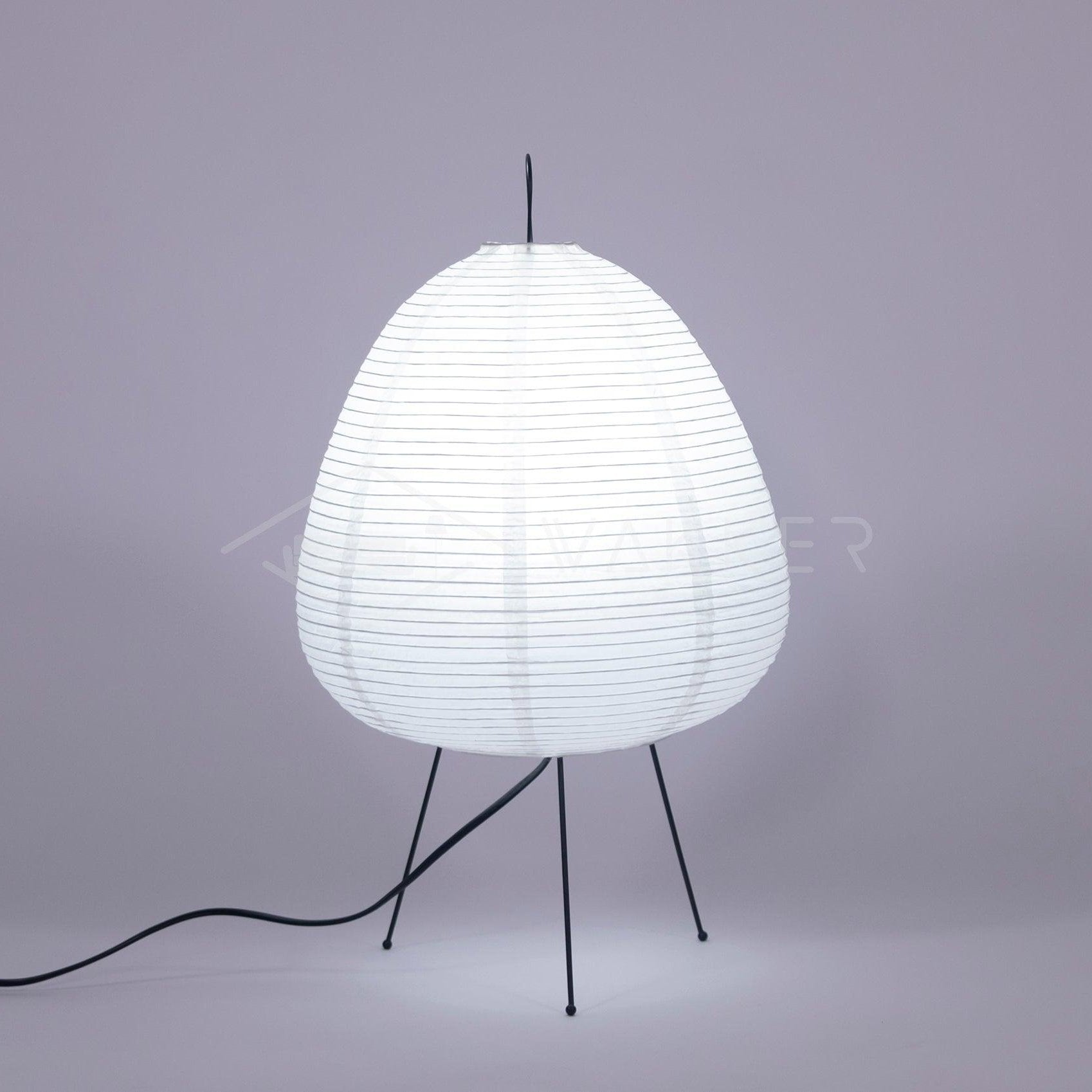 Table Lamp | Paper Shade Sculptural Table Light