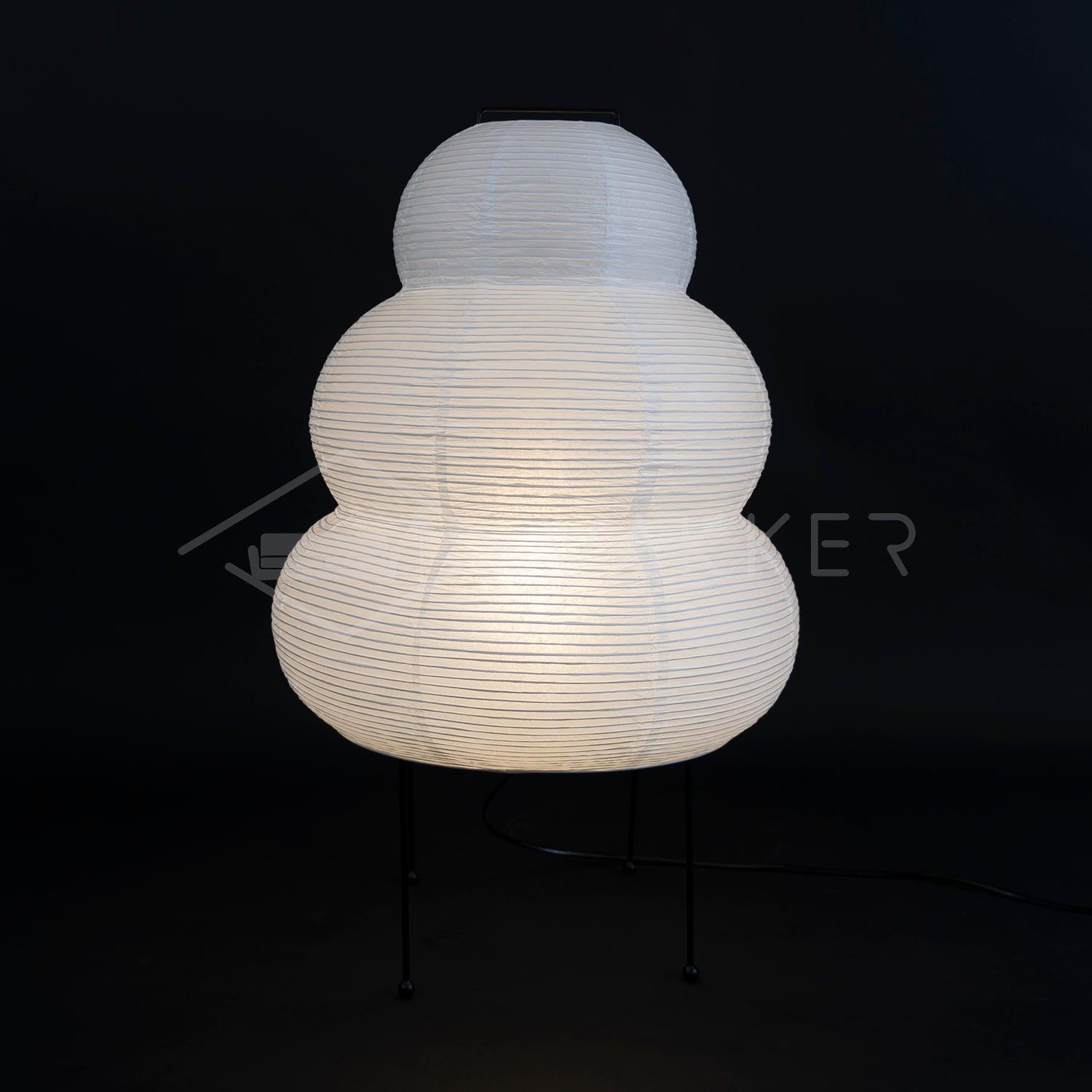 Table Lamp | Paper Shade Sculptural Table Light
