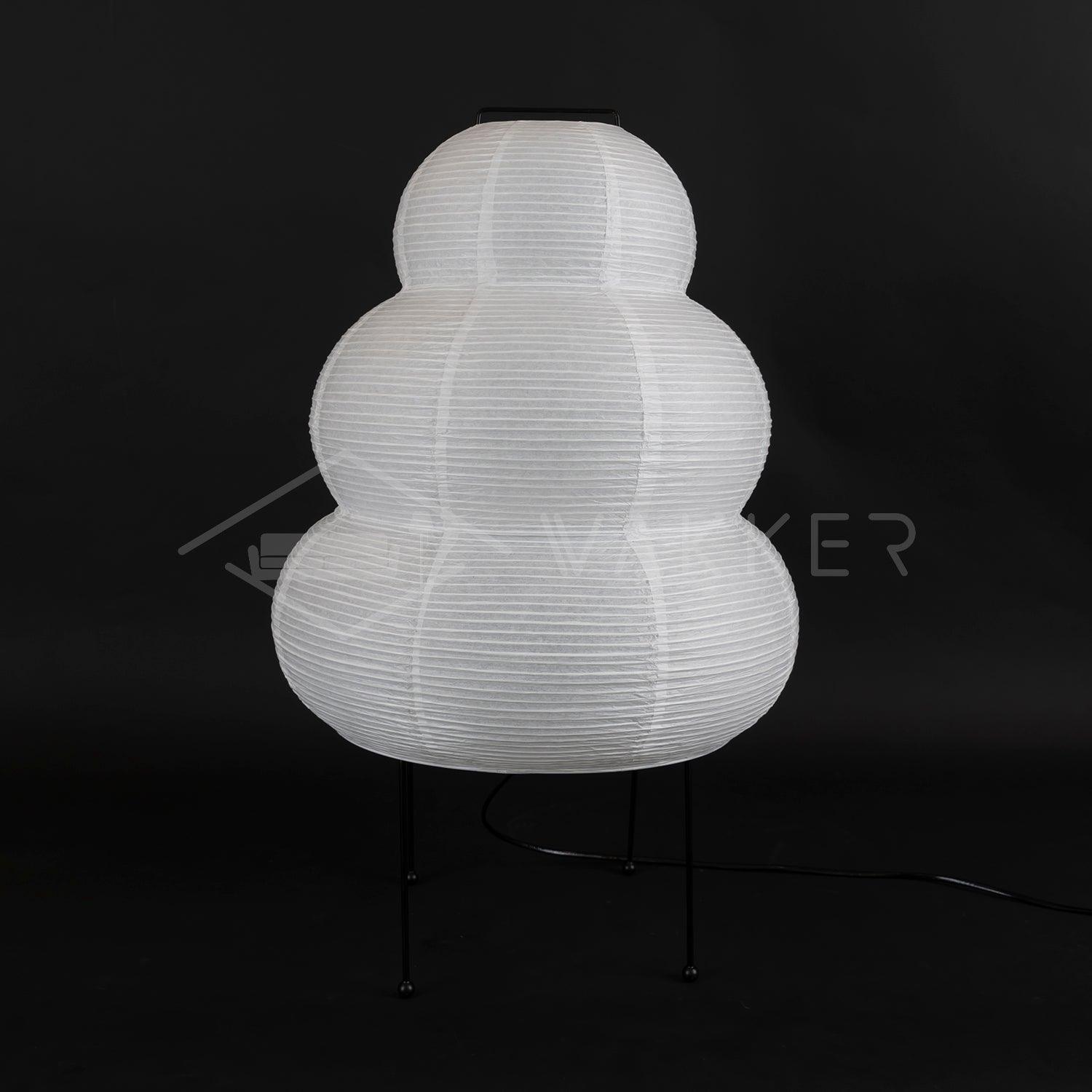 Table Lamp | Paper Shade Sculptural Table Light