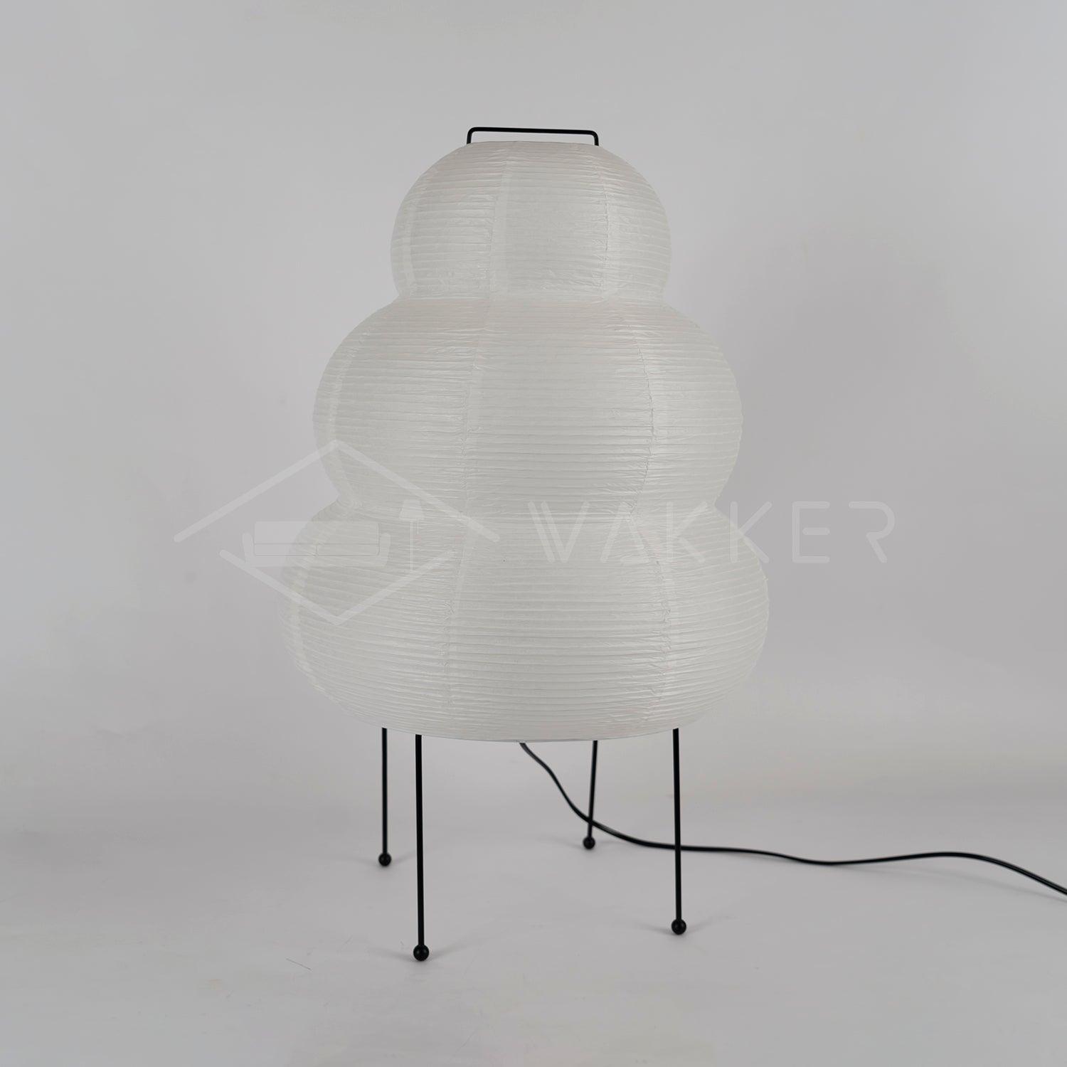 Table Lamp | Paper Shade Sculptural Table Light