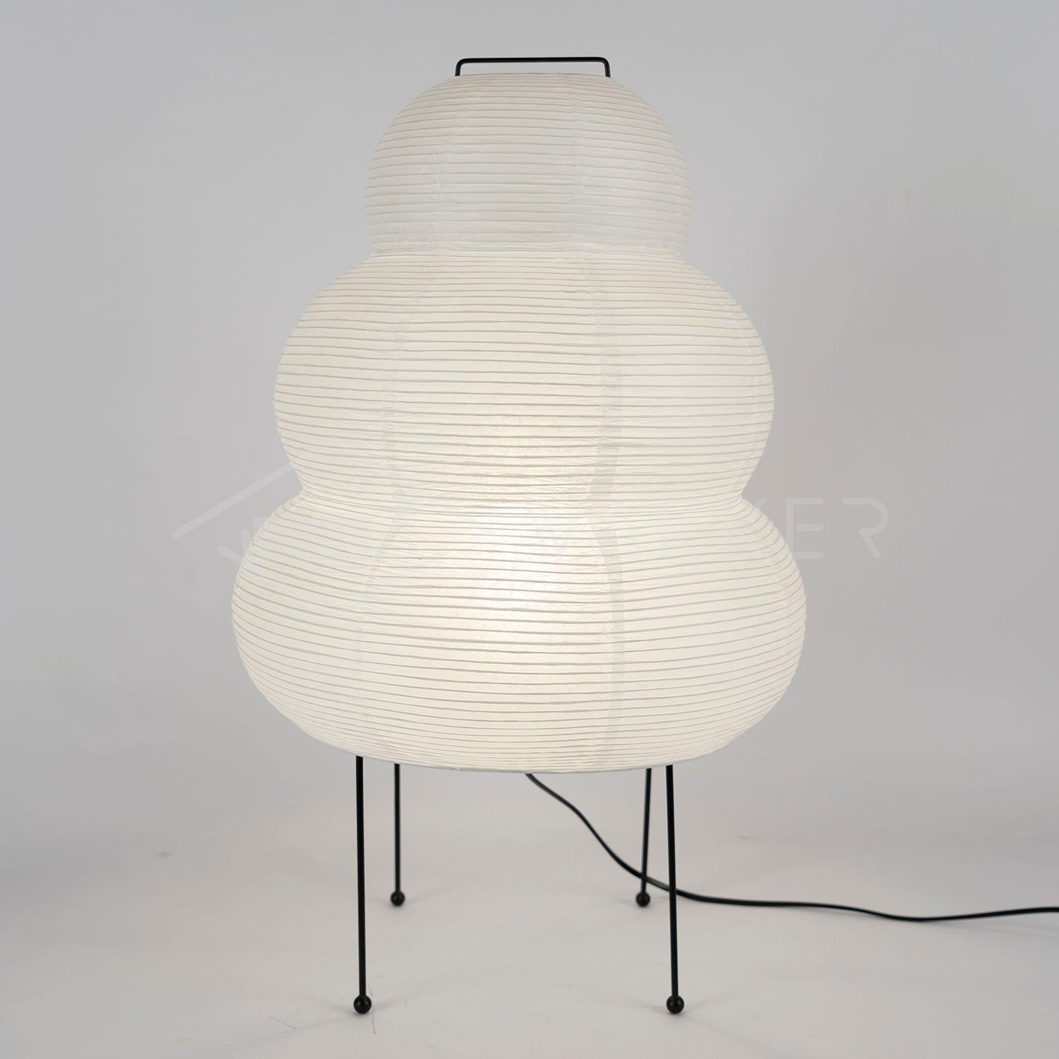 Table Lamp | Paper Shade Sculptural Table Light