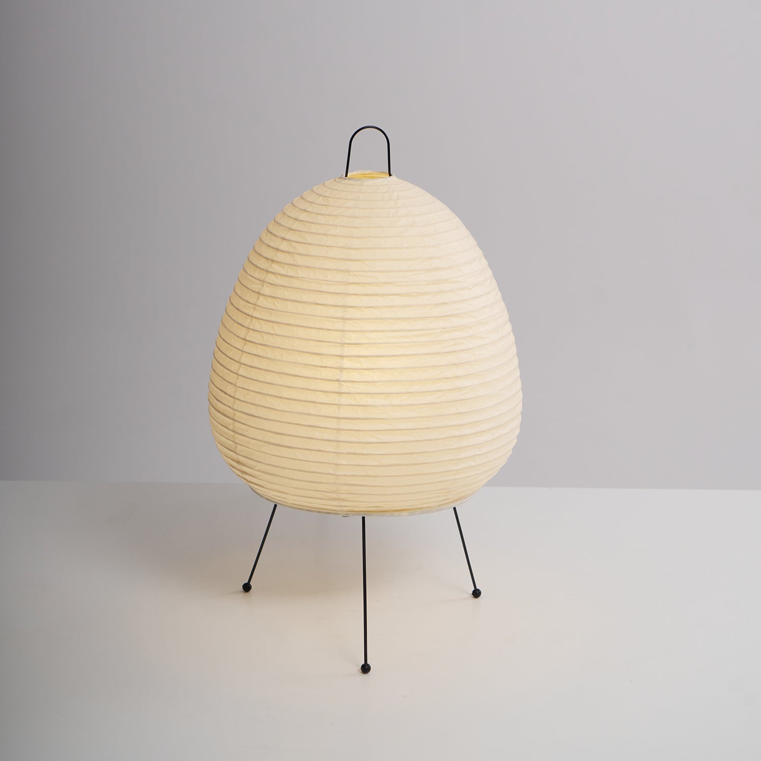 Table Lamp | Paper Shade Sculptural Table Light