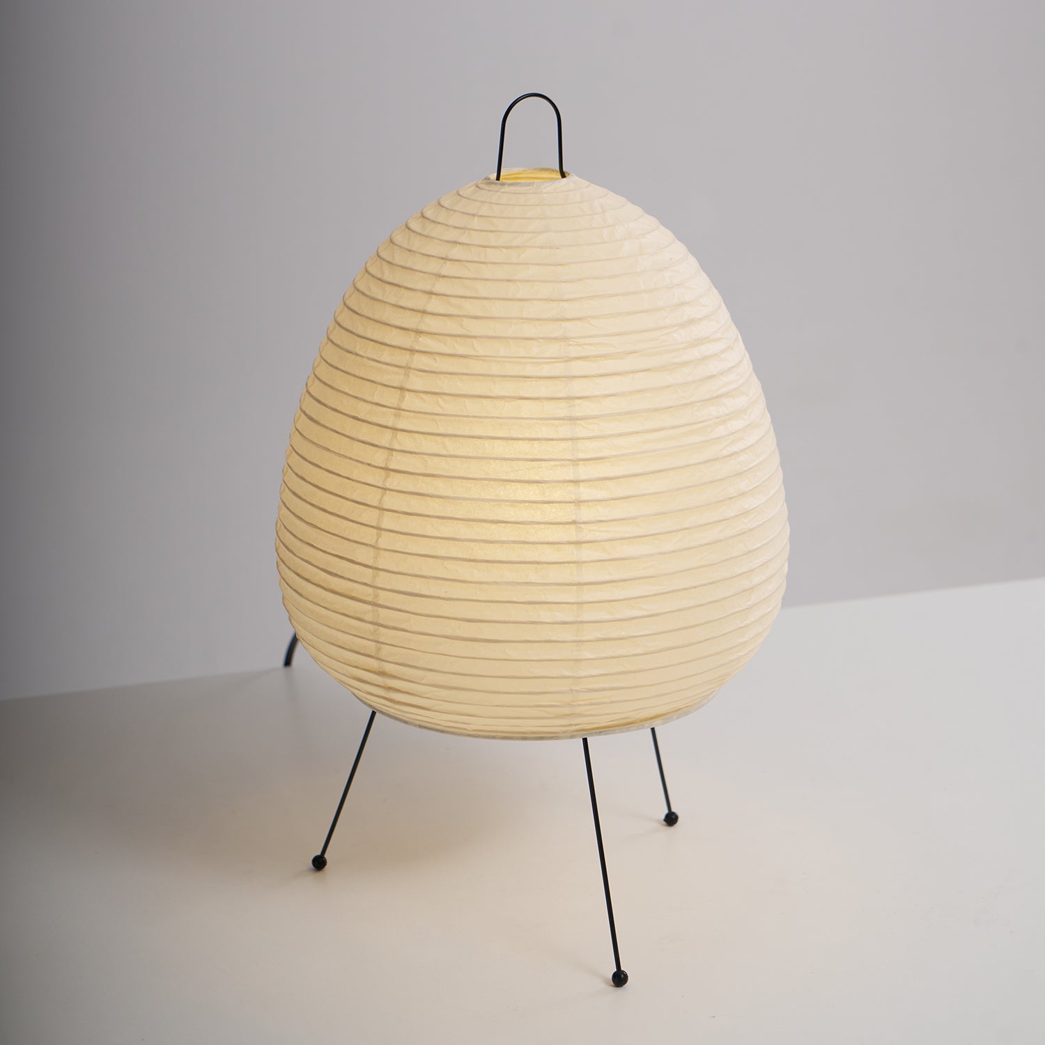 Table Lamp | Paper Shade Sculptural Table Light