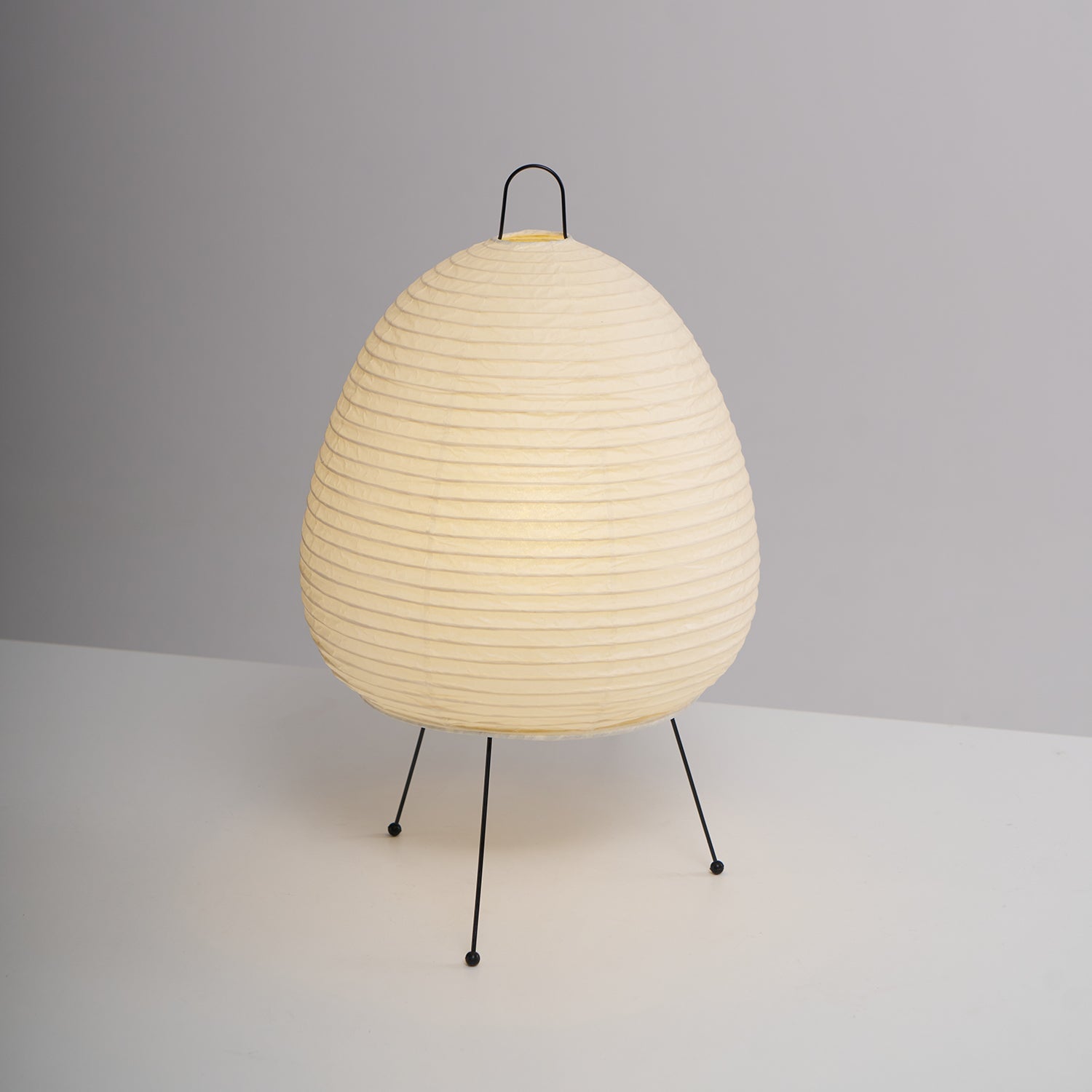 Table Lamp | Paper Shade Sculptural Table Light