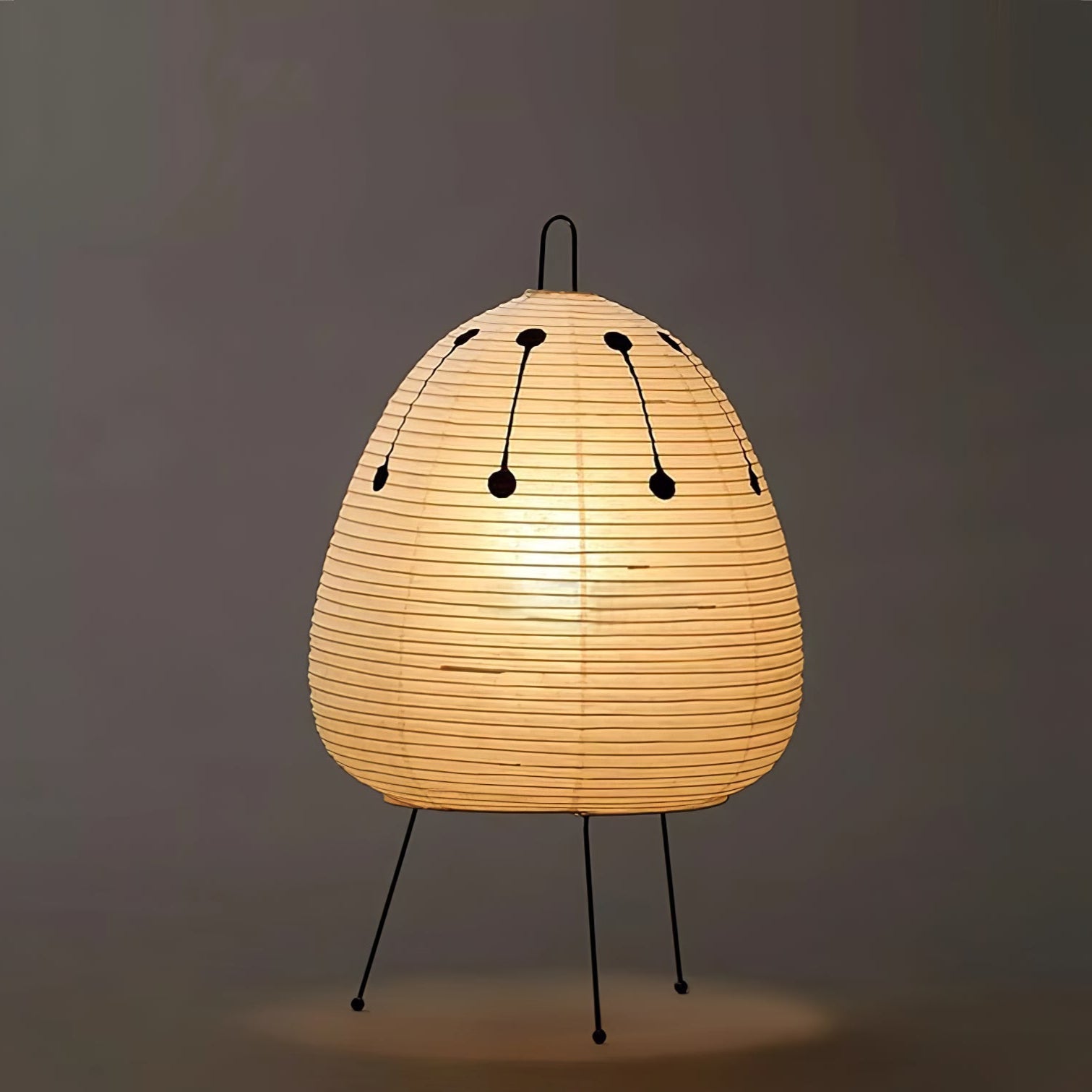 Table Lamp | Paper Shade Sculptural Table Light
