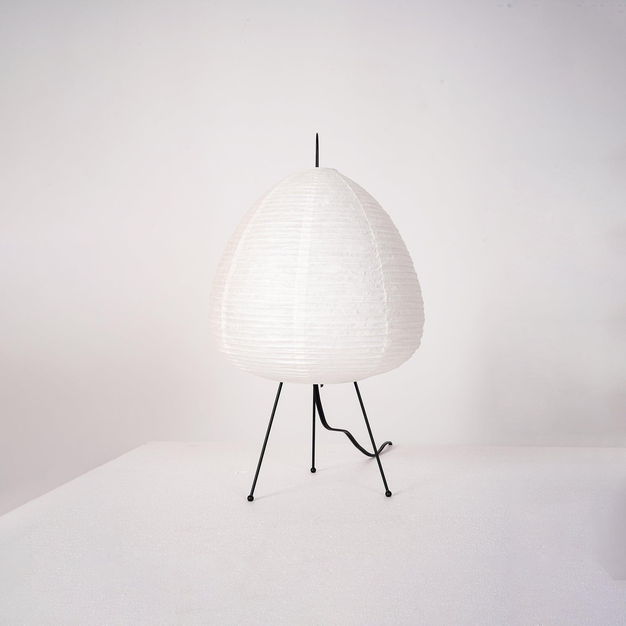 Table Lamp | Paper Shade Sculptural Table Light