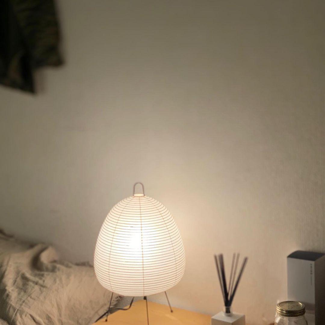 Table Lamp | Paper Shade Sculptural Table Light