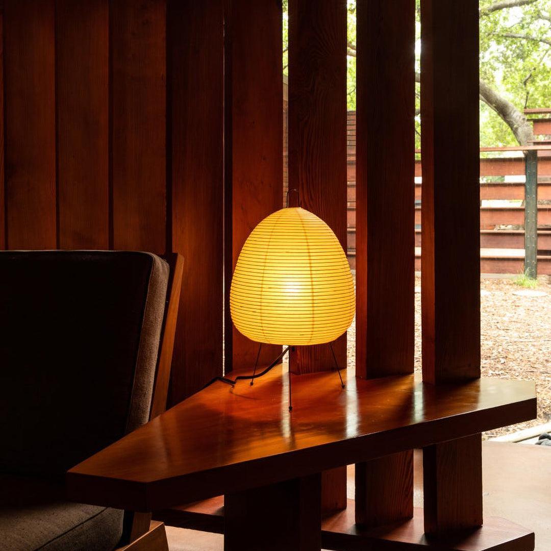 Table Lamp | Paper Shade Sculptural Table Light