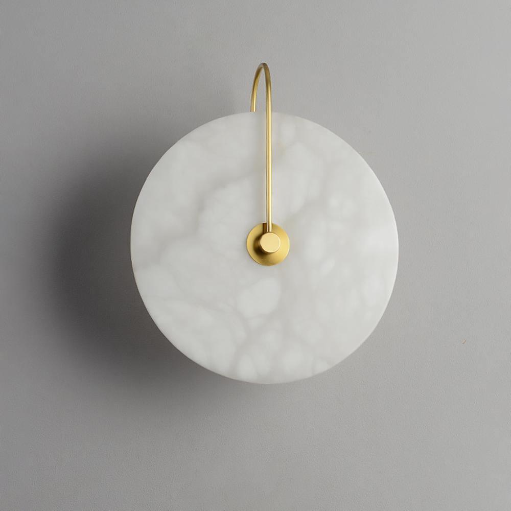 Wall Light Round | LED Alabaster Fixture