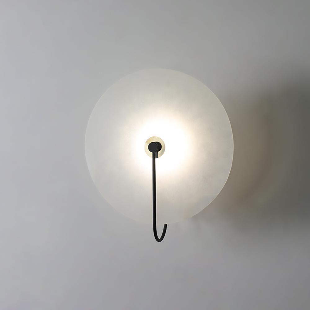 Wall Light Round | LED Alabaster Fixture