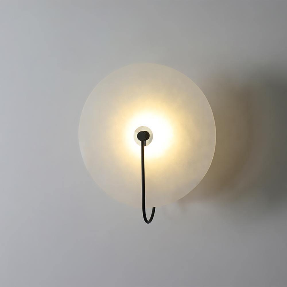 Wall Light Round | LED Alabaster Fixture