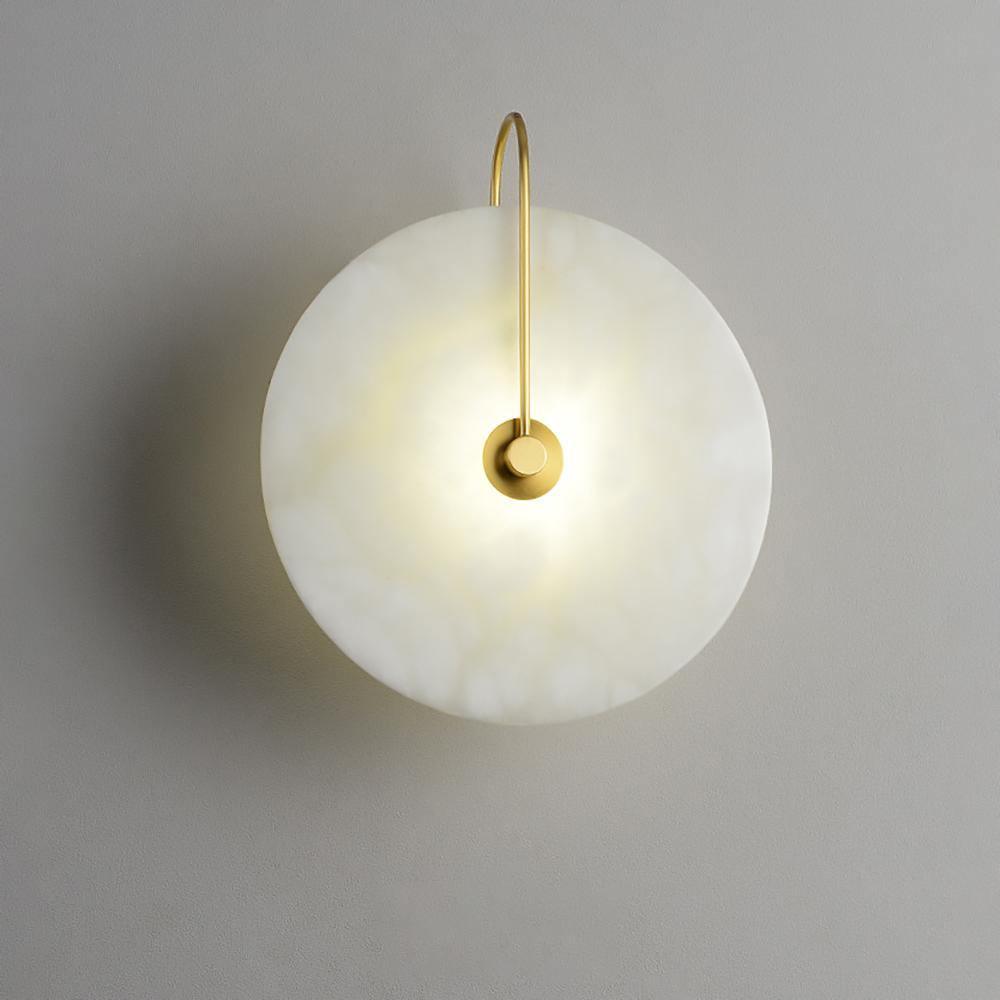 Wall Light Round | LED Alabaster Fixture