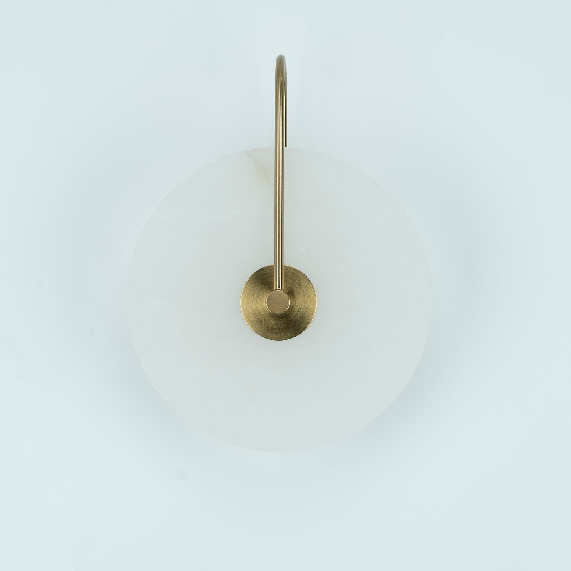 Wall Light Round | LED Alabaster Fixture