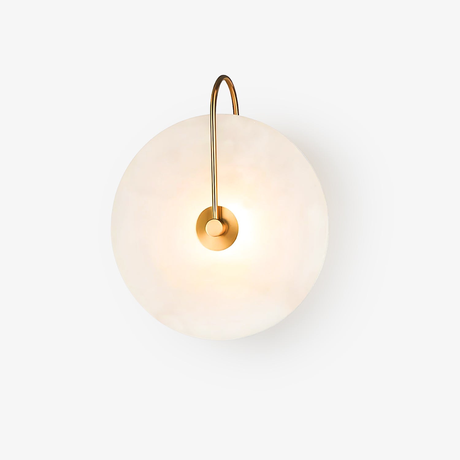 Wall Light Round | LED Alabaster Fixture