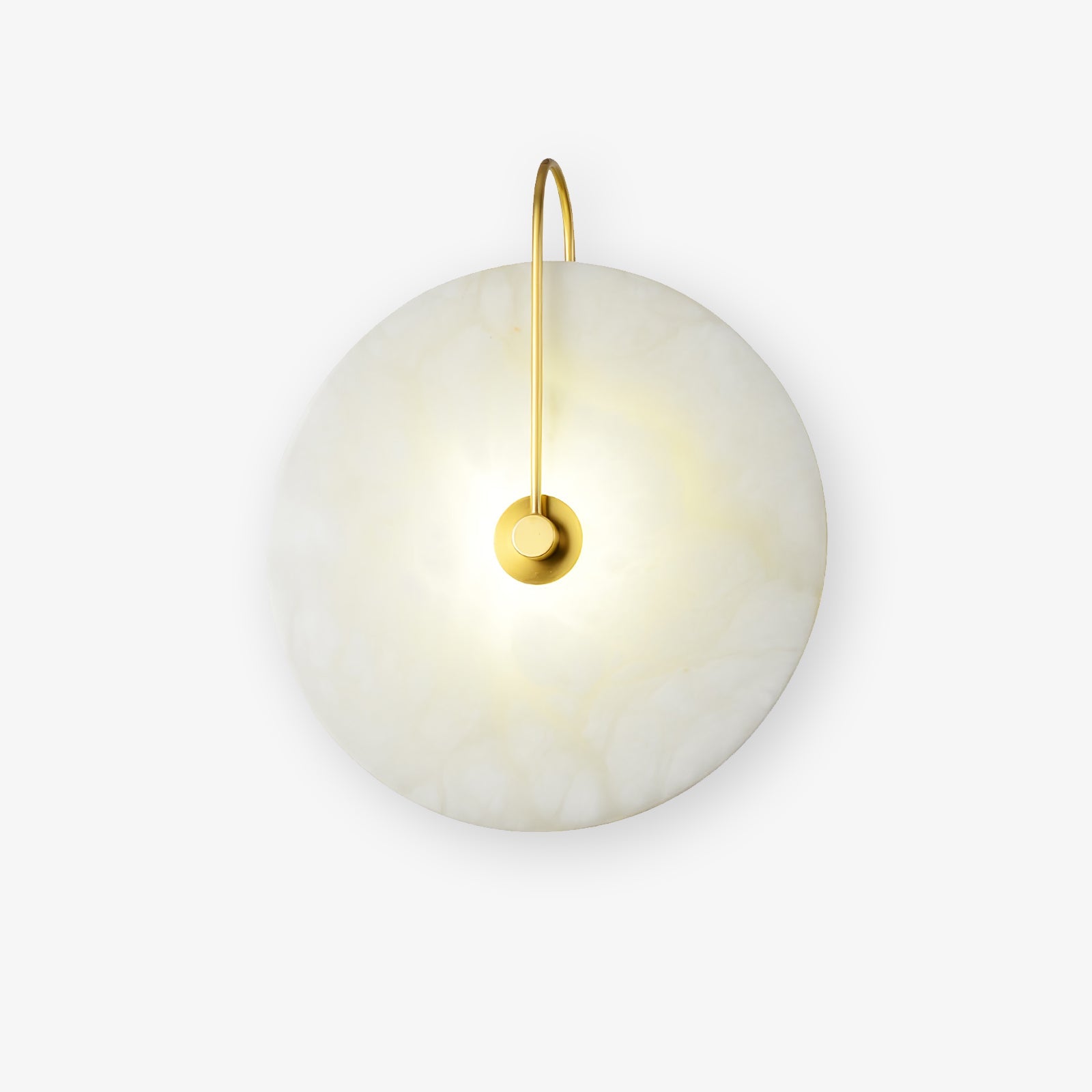 Wall Light Round | LED Alabaster Fixture